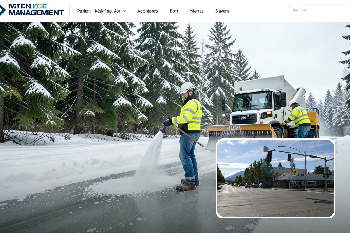Ice Hazard Response in North Bend, King County, WA - Rapid targeting of dangerous ice as it is reported