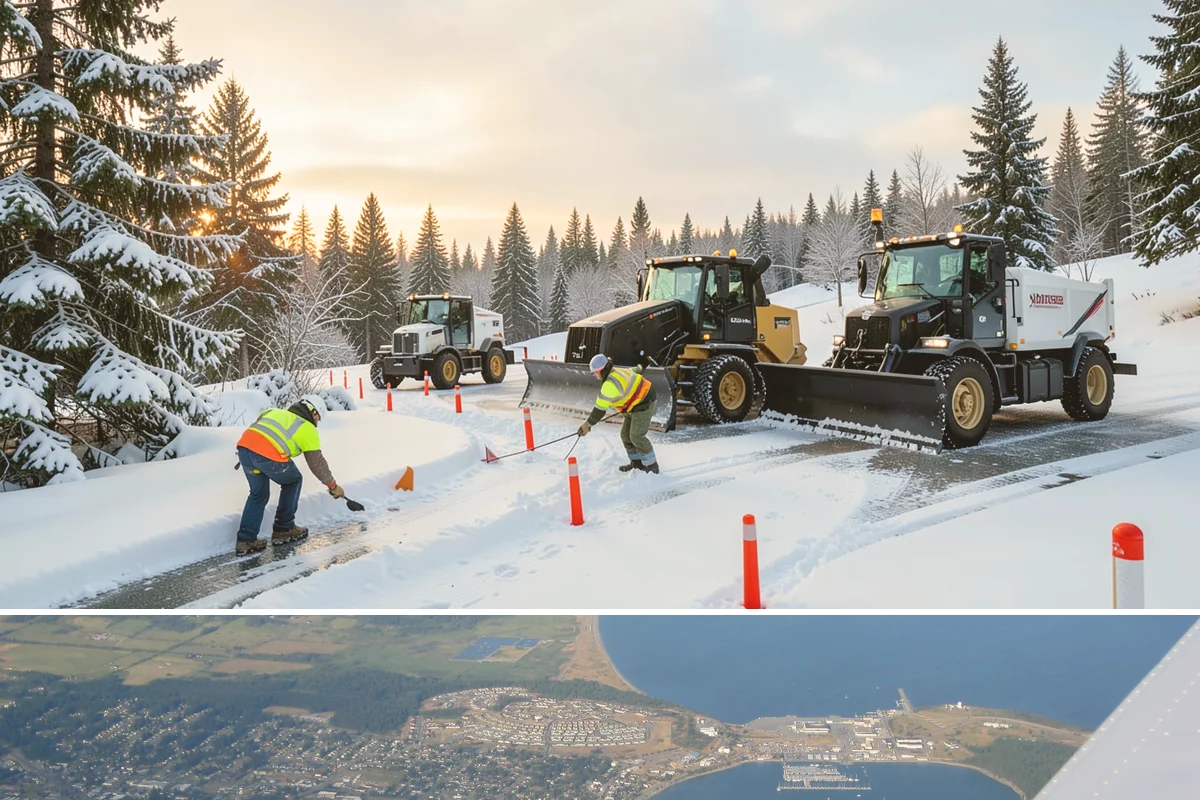 Ice Hazard Response in Oak Harbor, Island County, WA - Ice hazard response is available throughout the winter season whenever freeze conditions create sudden slip dangers.