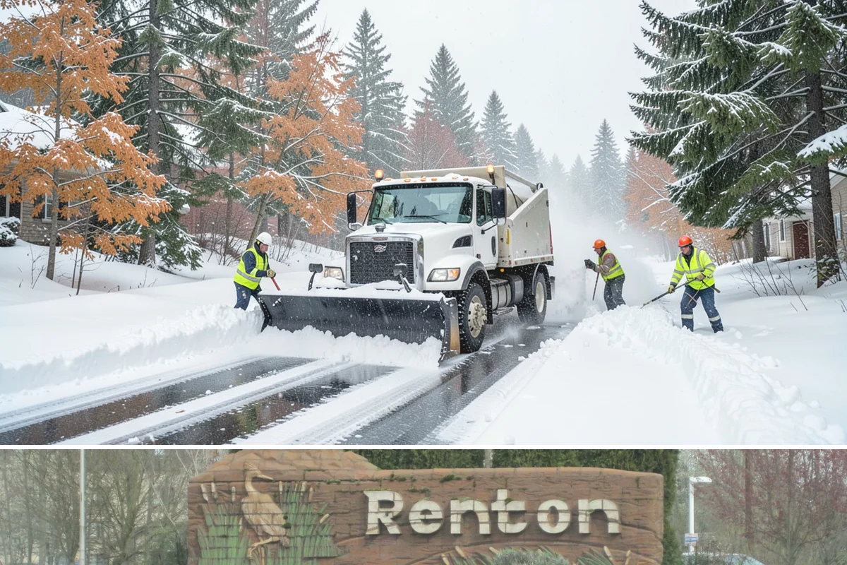Ice Hazard Response in Renton, King County, WA - Ice hazard response is available throughout the winter season whenever freeze conditions create sudden slip dangers.