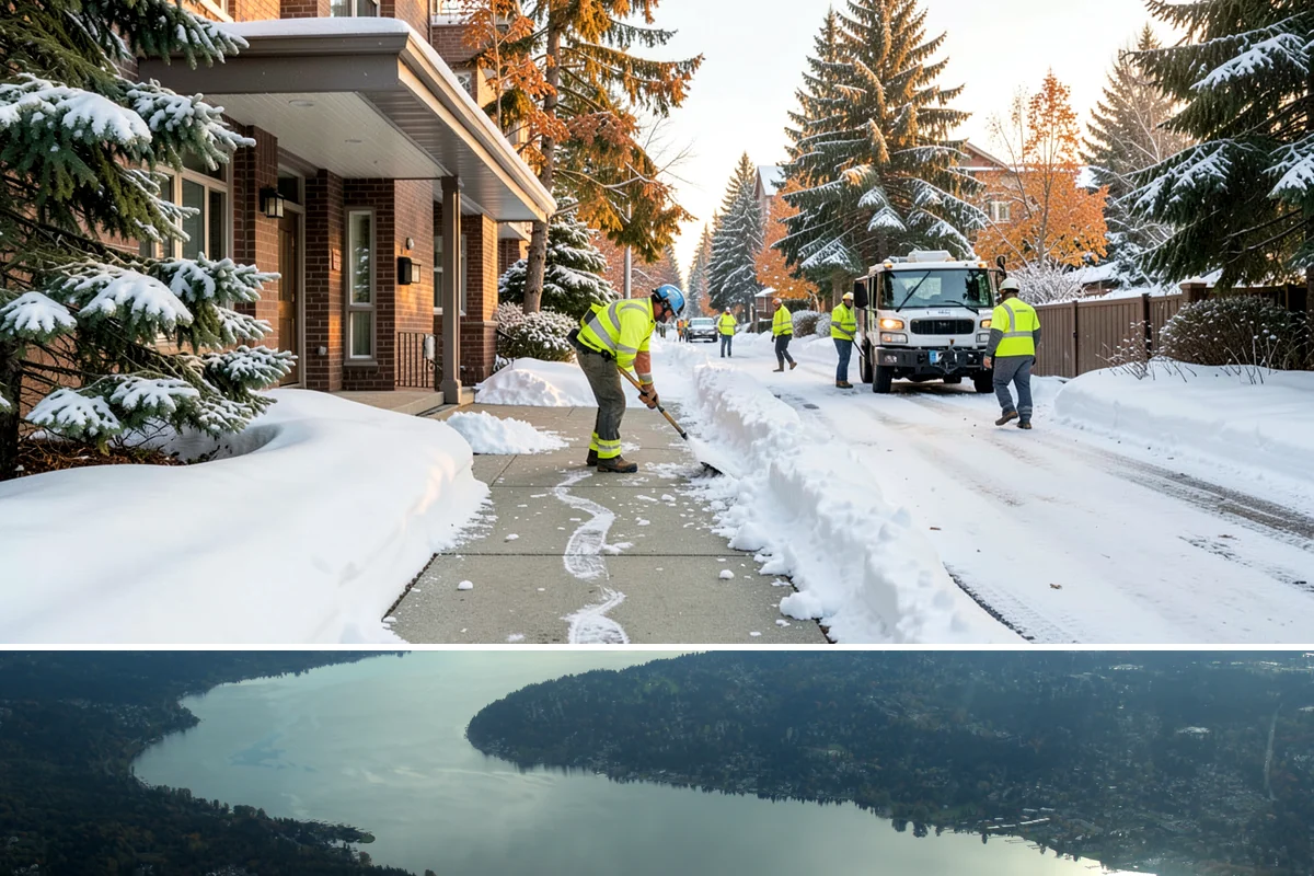 Ice Hazard Response in Sammamish, King County, WA - Ice hazard response is available throughout the winter season whenever freeze conditions create sudden slip dangers.