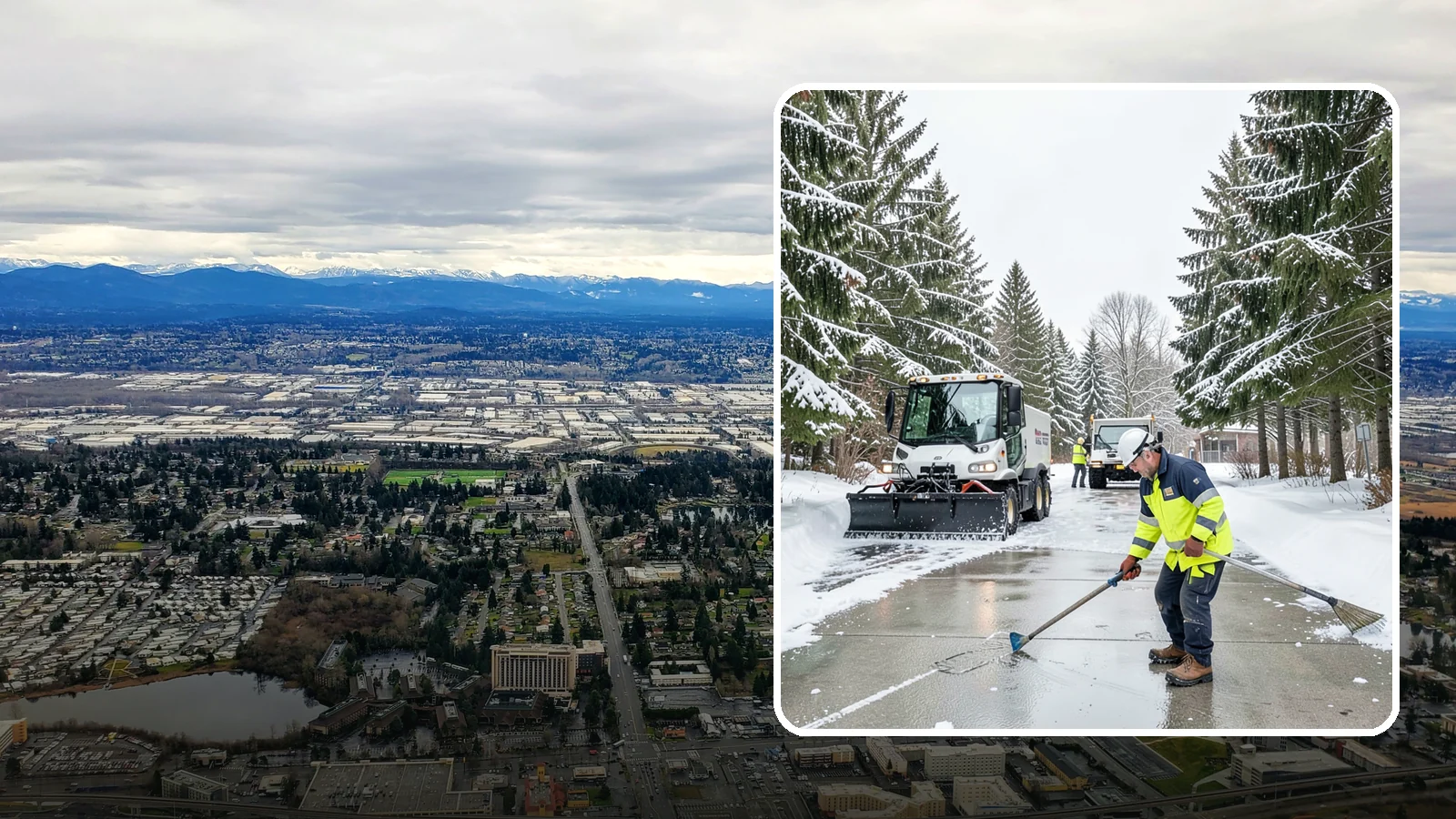 Ice Hazard Response in SeaTac, King County, WA - We respond rapidly across Western Washington to eliminate ice hazards on your property before they cause a fall or a liability...