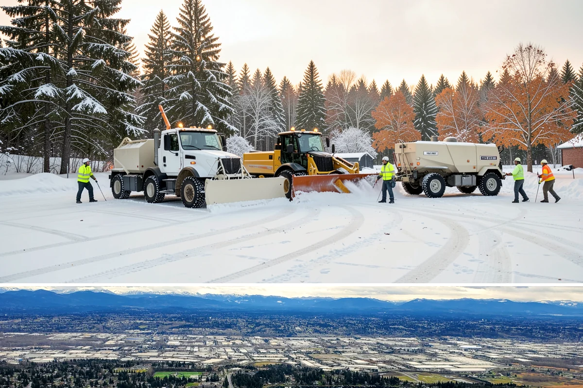Ice Hazard Response in SeaTac, King County, WA - Ice hazard response is available throughout the winter season whenever freeze conditions create sudden slip dangers.