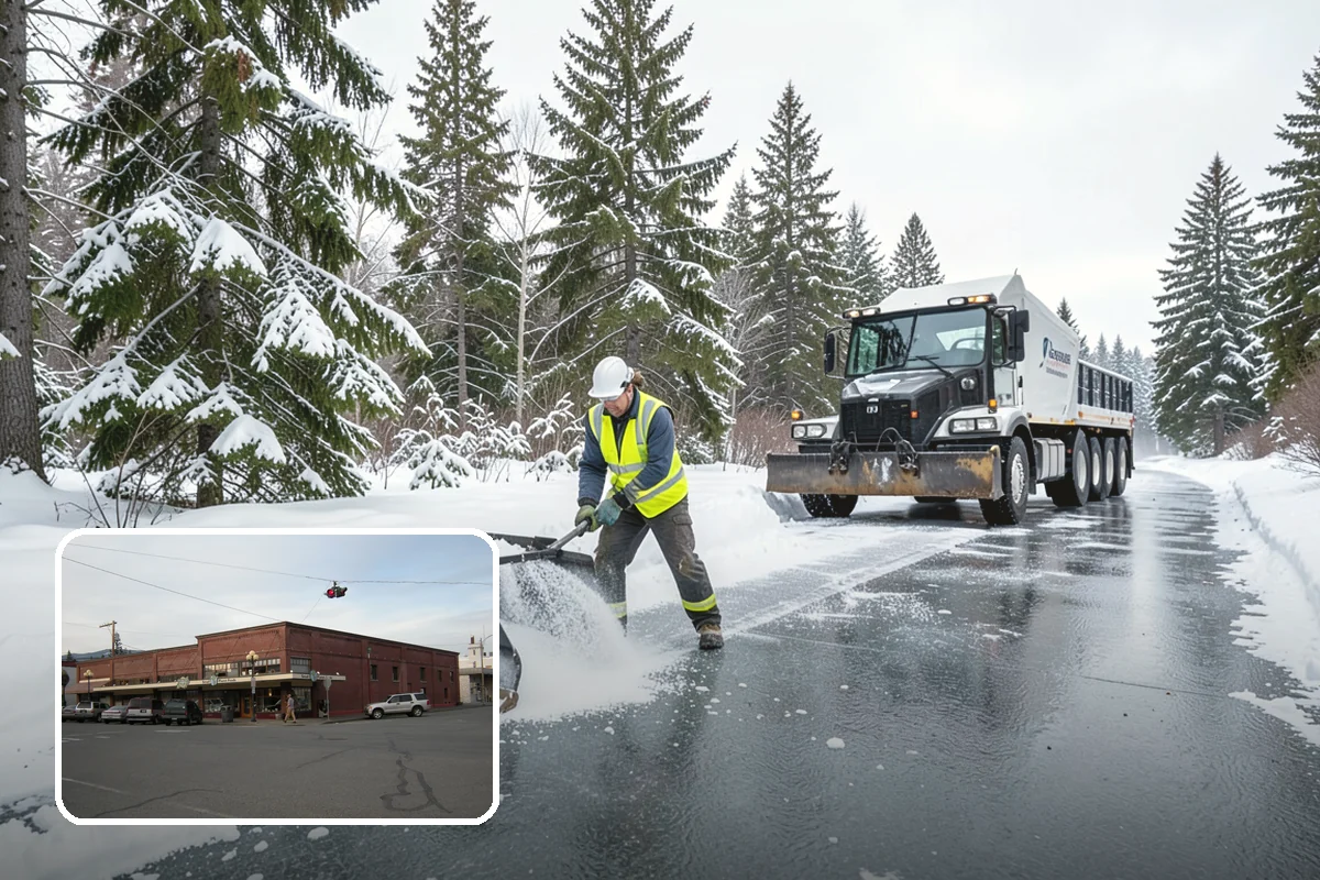 Ice Hazard Response in Sedro-Woolley, Skagit County, WA - Rapid targeting of dangerous ice as it is reported