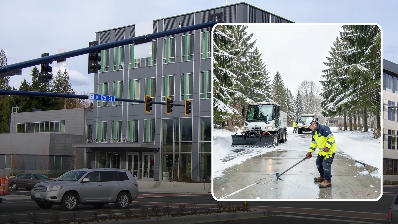 Ice Hazard Response in Shoreline, King County, WA - We respond rapidly across Western Washington to eliminate ice hazards on your property before they cause a fall or a liability...