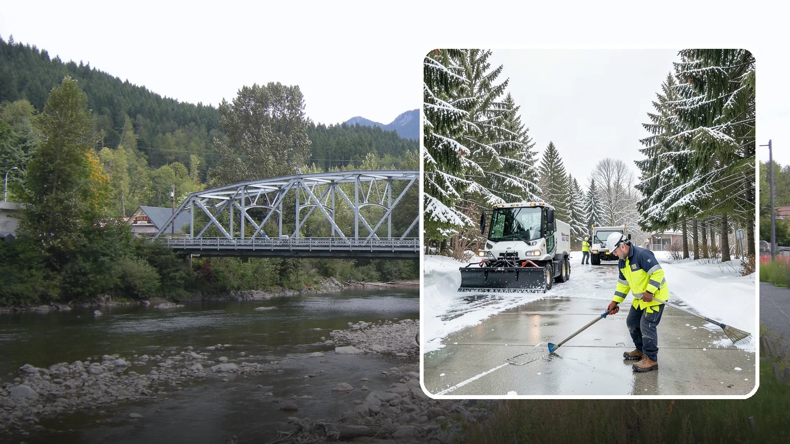 Ice Hazard Response in Skykomish, King County, WA - We respond rapidly across Western Washington to eliminate ice hazards on your property before they cause a fall or a liability...