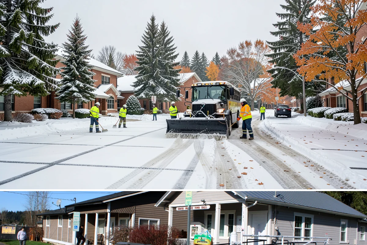 Ice Hazard Response in South Prairie, Pierce County, WA - Ice hazard response is available throughout the winter season whenever freeze conditions create sudden slip dangers.