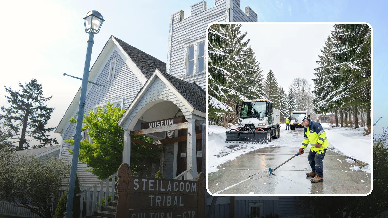 Ice Hazard Response in Steilacoom, Pierce County, WA - We respond rapidly across Western Washington to eliminate ice hazards on your property before they cause a fall or a liability...