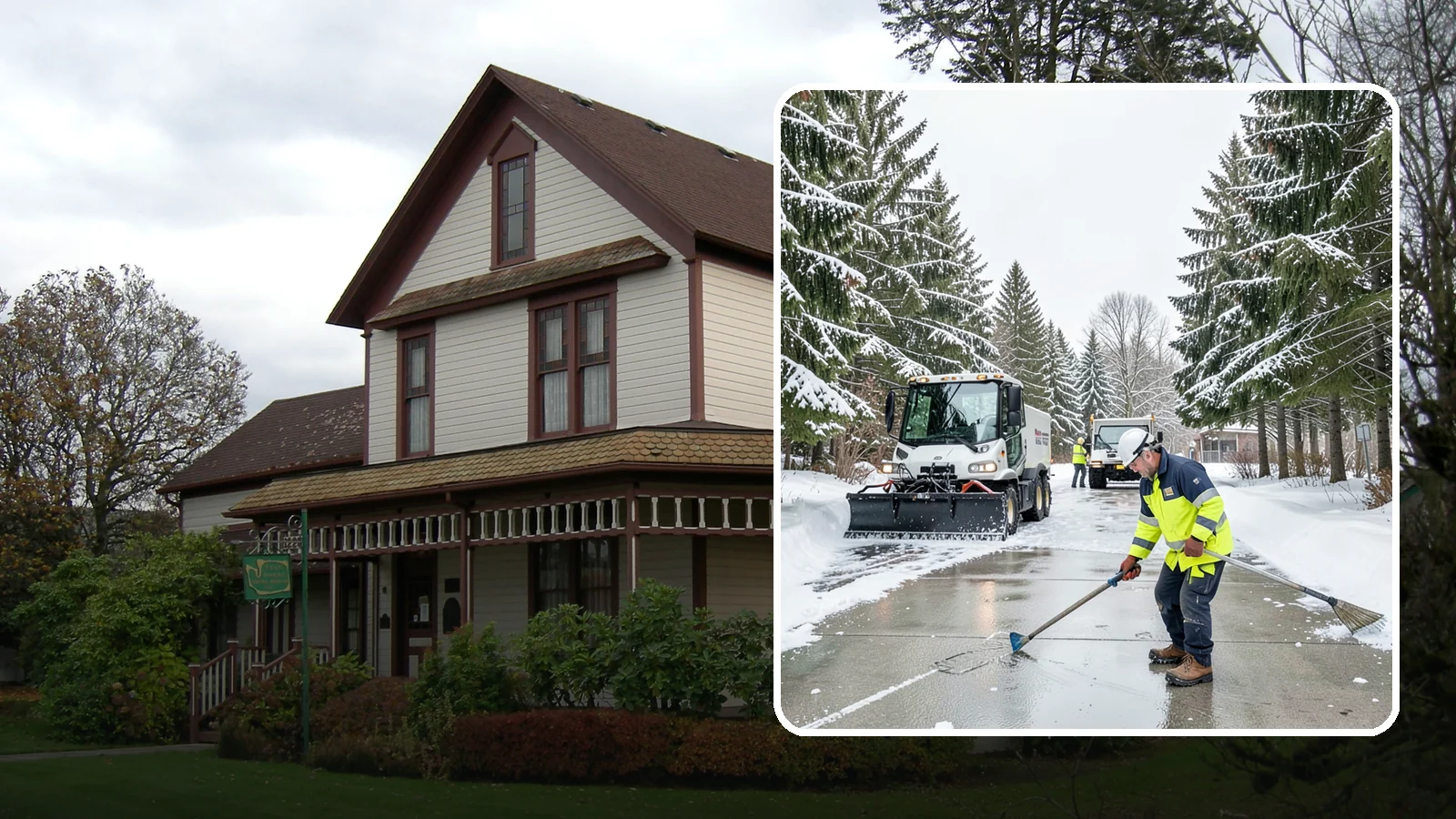 Ice Hazard Response in Sumner, Pierce County, WA - We respond rapidly across Western Washington to eliminate ice hazards on your property before they cause a fall or a liability...