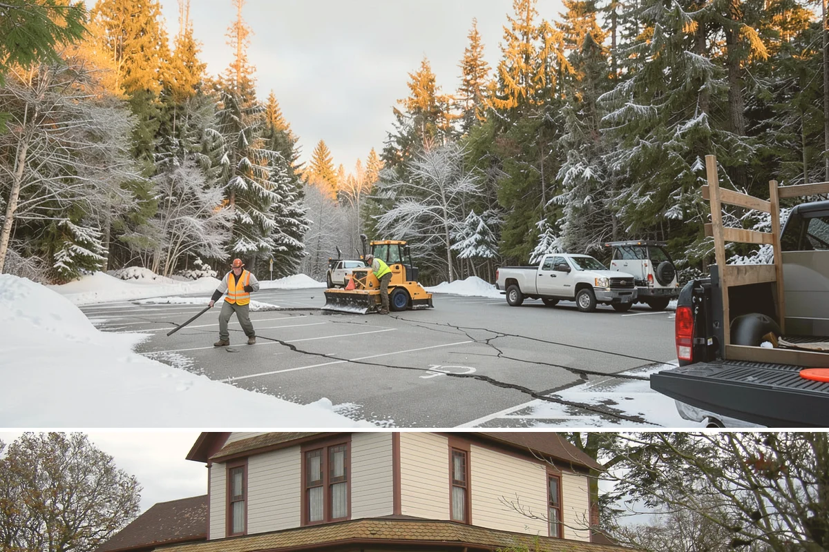 Ice Hazard Response in Sumner, Pierce County, WA - Ice hazard response is available throughout the winter season whenever freeze conditions create sudden slip dangers.