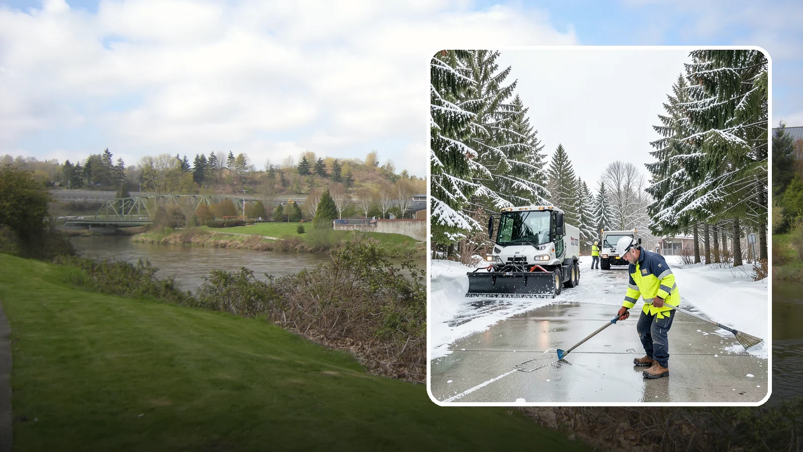 Ice Hazard Response in Tukwila, King County, WA - We respond rapidly across Western Washington to eliminate ice hazards on your property before they cause a fall or a liability...