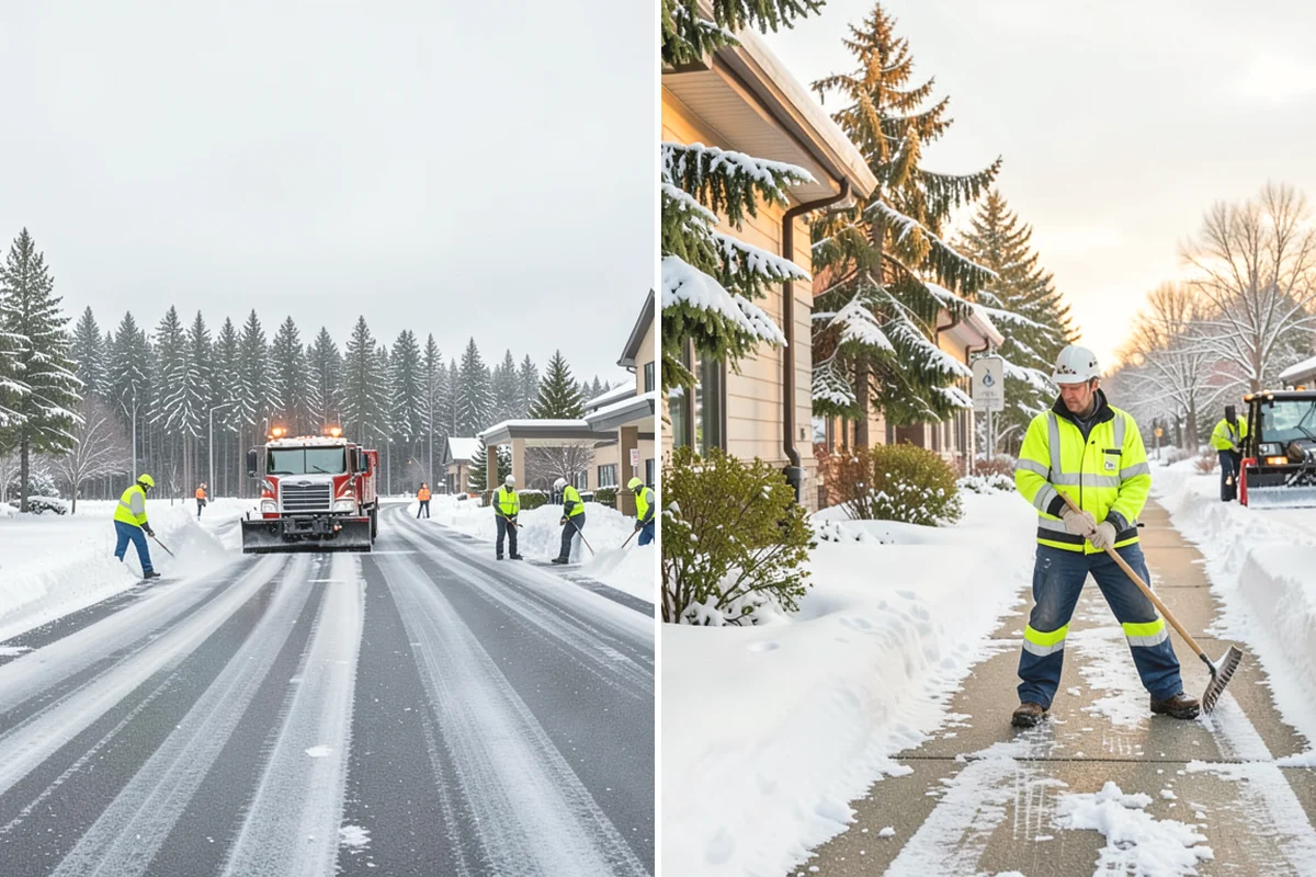 Ice Hazard Response in University Place, Pierce County, WA - Receive the hazard report and confirm the location