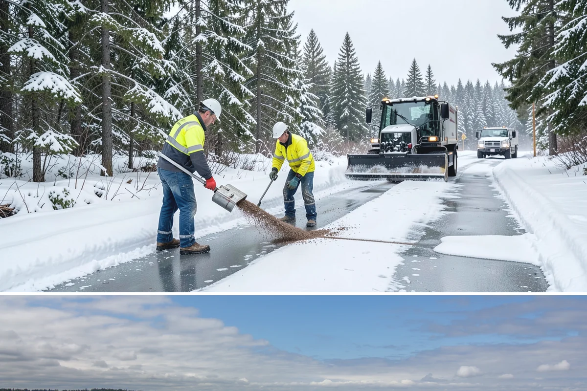 Ice Hazard Response in University Place, Pierce County, WA - Ice hazard response is available throughout the winter season whenever freeze conditions create sudden slip dangers.