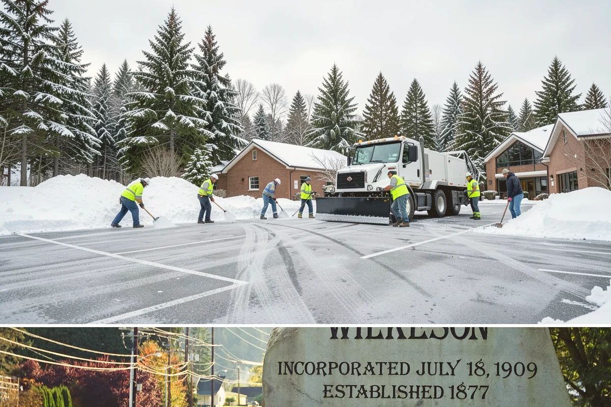 Ice Hazard Response in Wilkeson, Pierce County, WA - Ice hazard response is available throughout the winter season whenever freeze conditions create sudden slip dangers.