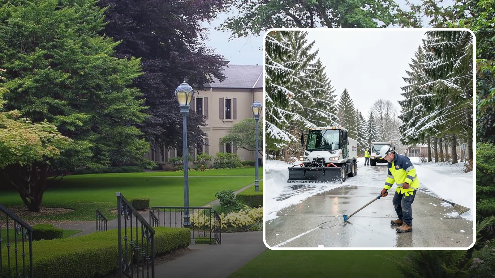 Ice Hazard Response in Woodinville, King County, WA - We respond rapidly across Western Washington to eliminate ice hazards on your property before they cause a fall or a liability...
