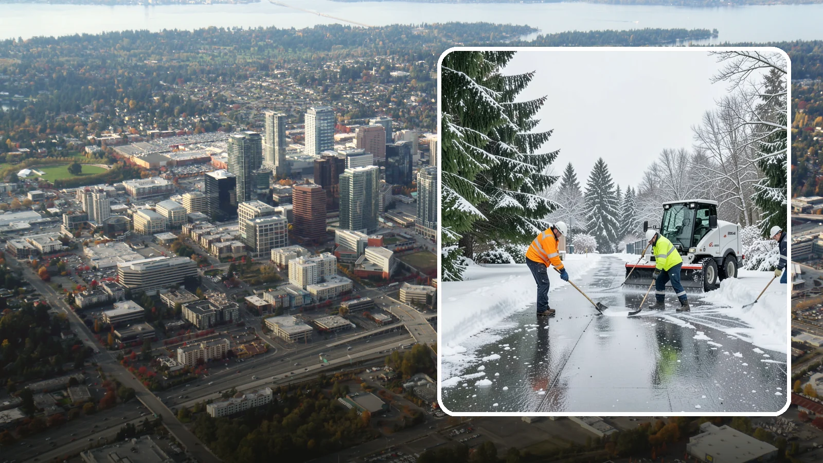 Ice Management Services in Bellevue, King County, WA - Comprehensive ice management keeps Western Washington properties safe through the freeze-thaw cycles that define our maritime...
