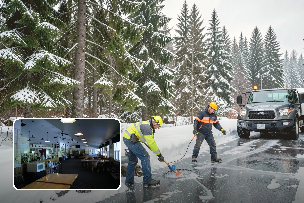 Ice Management Services in Black Diamond, King County, WA - Prevents the overnight refreeze that causes most Puget Sound slip-and-fall claims