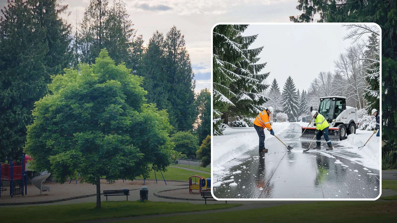 Ice Management Services in Bonney Lake, Pierce County, WA - Comprehensive ice management keeps Western Washington properties safe through the freeze-thaw cycles that define our maritime...