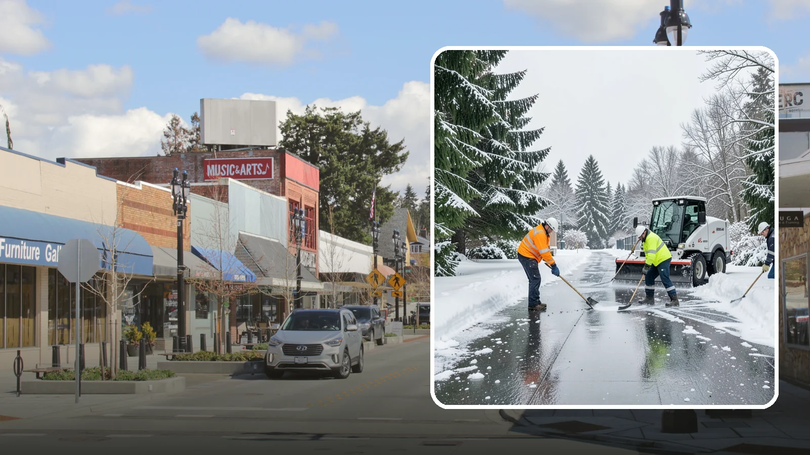 Ice Management Services in Bothell, King County, WA - Comprehensive ice management keeps Western Washington properties safe through the freeze-thaw cycles that define our maritime...