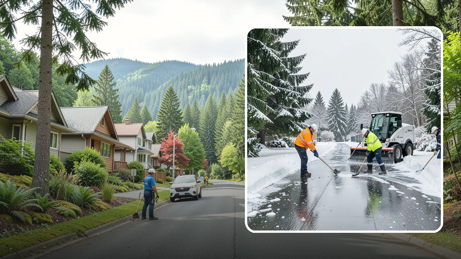 Ice Management Services in Darrington, Snohomish County, WA - Comprehensive ice management keeps Western Washington properties safe through the freeze-thaw cycles that define our maritime...