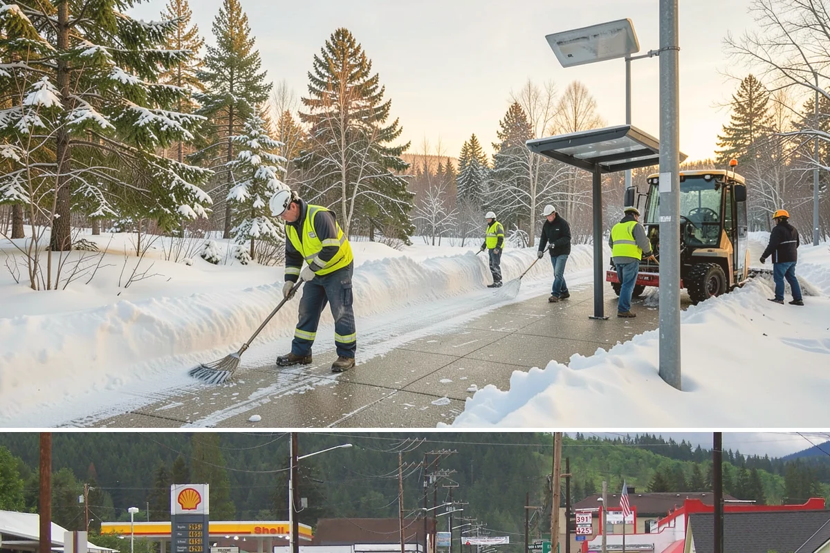 Ice Management Services in Granite Falls, Snohomish County, WA - Ice management runs from late October through March in Western Washington, with the highest demand during Arctic outflow events...