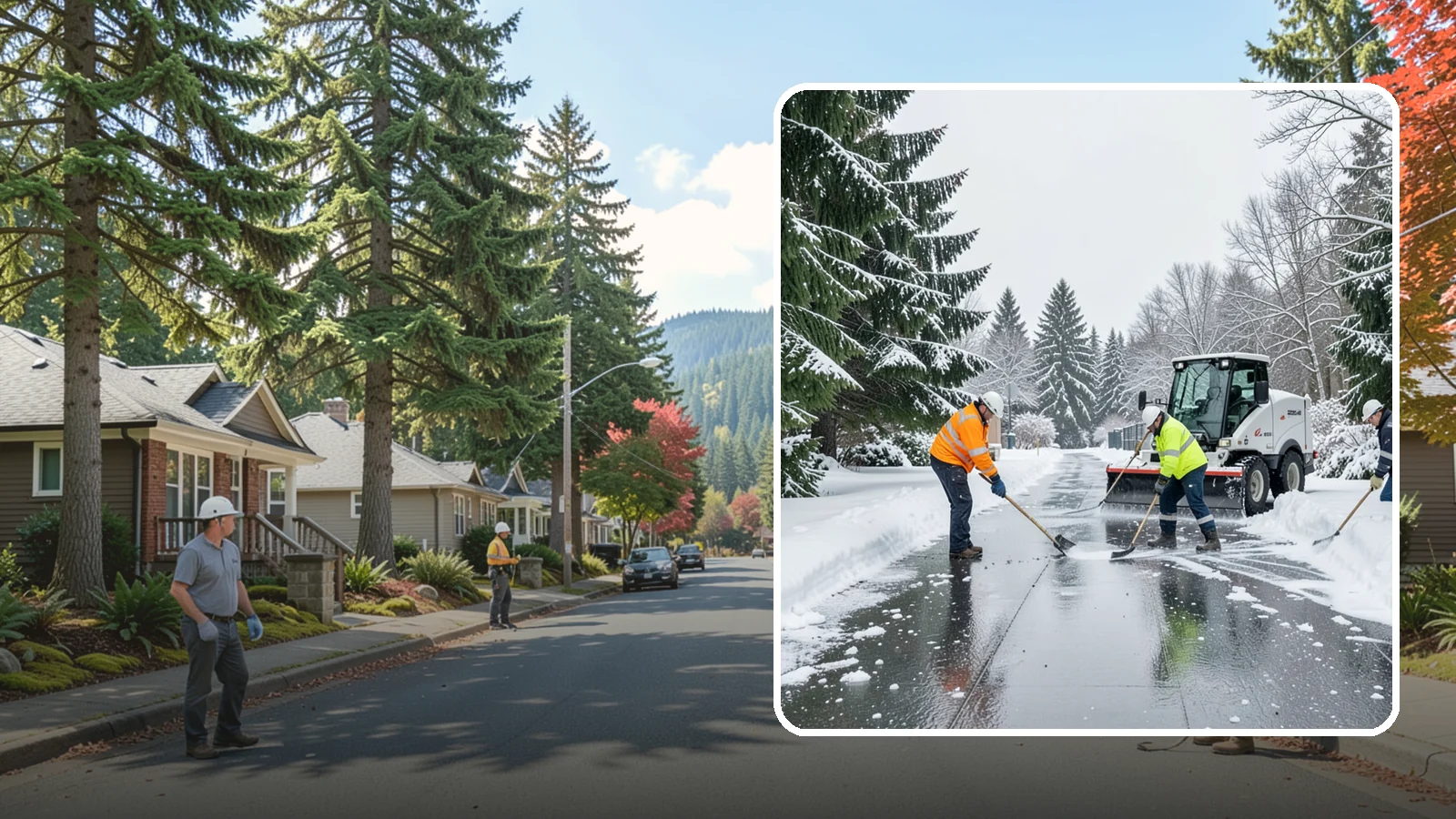 Ice Management Services in Hunts Point, King County, WA - Comprehensive ice management keeps Western Washington properties safe through the freeze-thaw cycles that define our maritime...