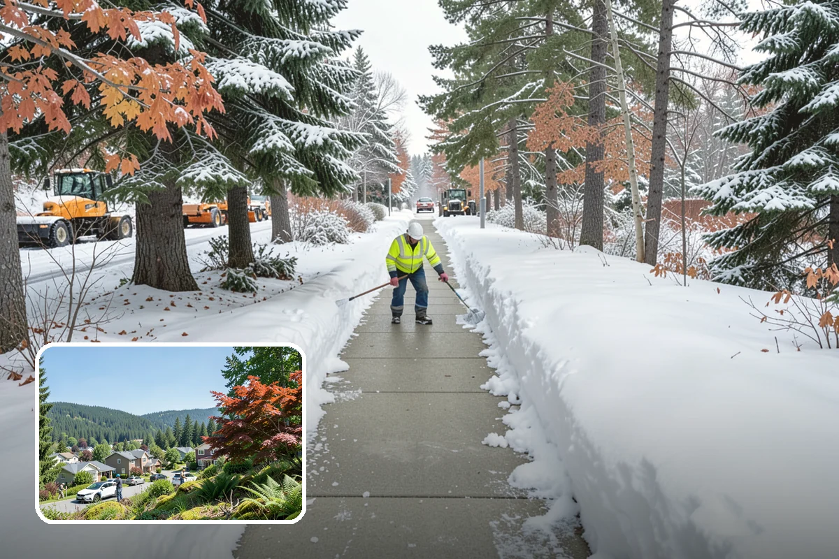 Ice Management Services in Index, Snohomish County, WA - Prevents the overnight refreeze that causes most Puget Sound slip-and-fall claims