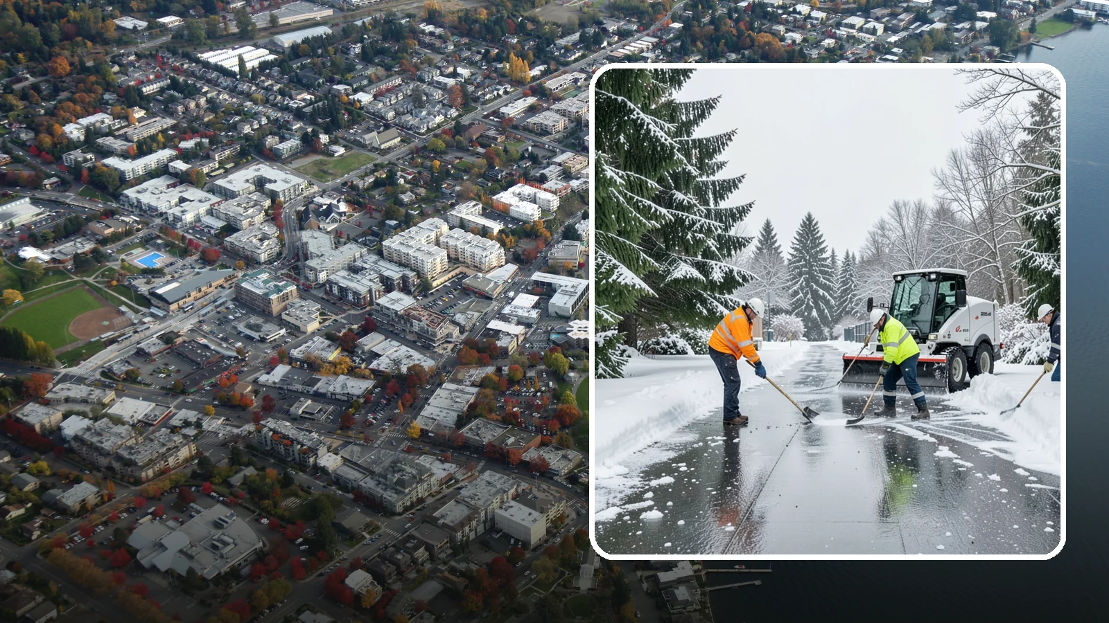 Ice Management Services in Kirkland, King County, WA - Comprehensive ice management keeps Western Washington properties safe through the freeze-thaw cycles that define our maritime...