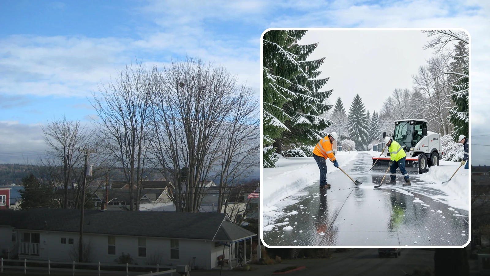 Ice Management Services in Langley, Island County, WA - Comprehensive ice management keeps Western Washington properties safe through the freeze-thaw cycles that define our maritime...
