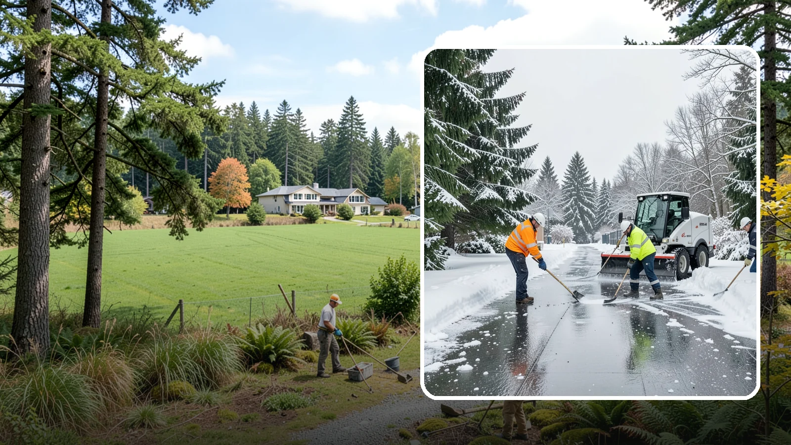 Ice Management Services in Lyman, Skagit County, WA - Comprehensive ice management keeps Western Washington properties safe through the freeze-thaw cycles that define our maritime...