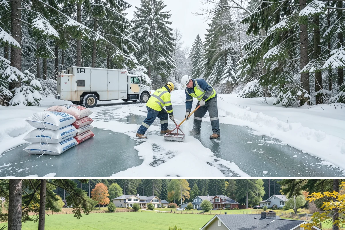 Ice Management Services in Lyman, Skagit County, WA - Ice management runs from late October through March in Western Washington, with the highest demand during Arctic outflow events...