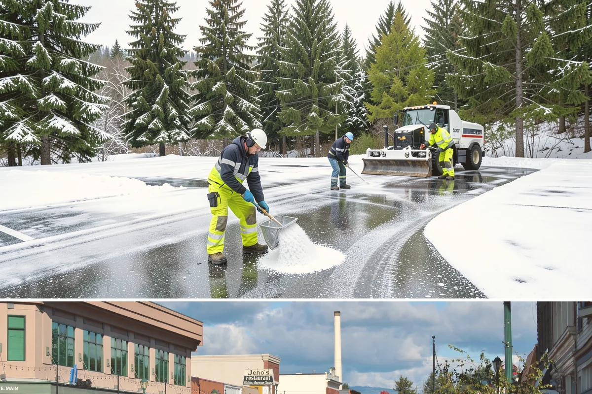 Ice Management Services in Monroe, Snohomish County, WA - Ice management runs from late October through March in Western Washington, with the highest demand during Arctic outflow events...