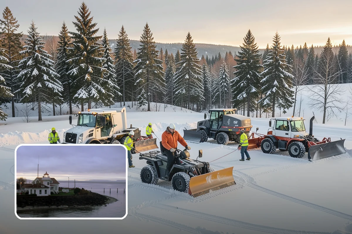 Ice Management Services in Mukilteo, Snohomish County, WA - Prevents the overnight refreeze that causes most Puget Sound slip-and-fall claims
