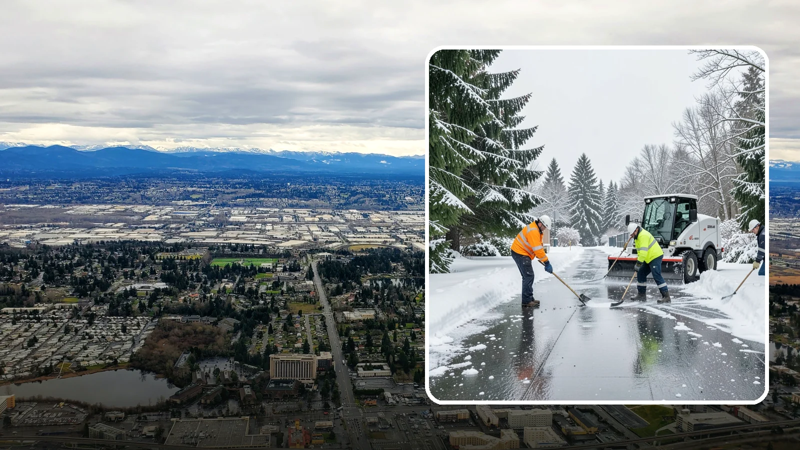 Ice Management Services in SeaTac, King County, WA - Comprehensive ice management keeps Western Washington properties safe through the freeze-thaw cycles that define our maritime...