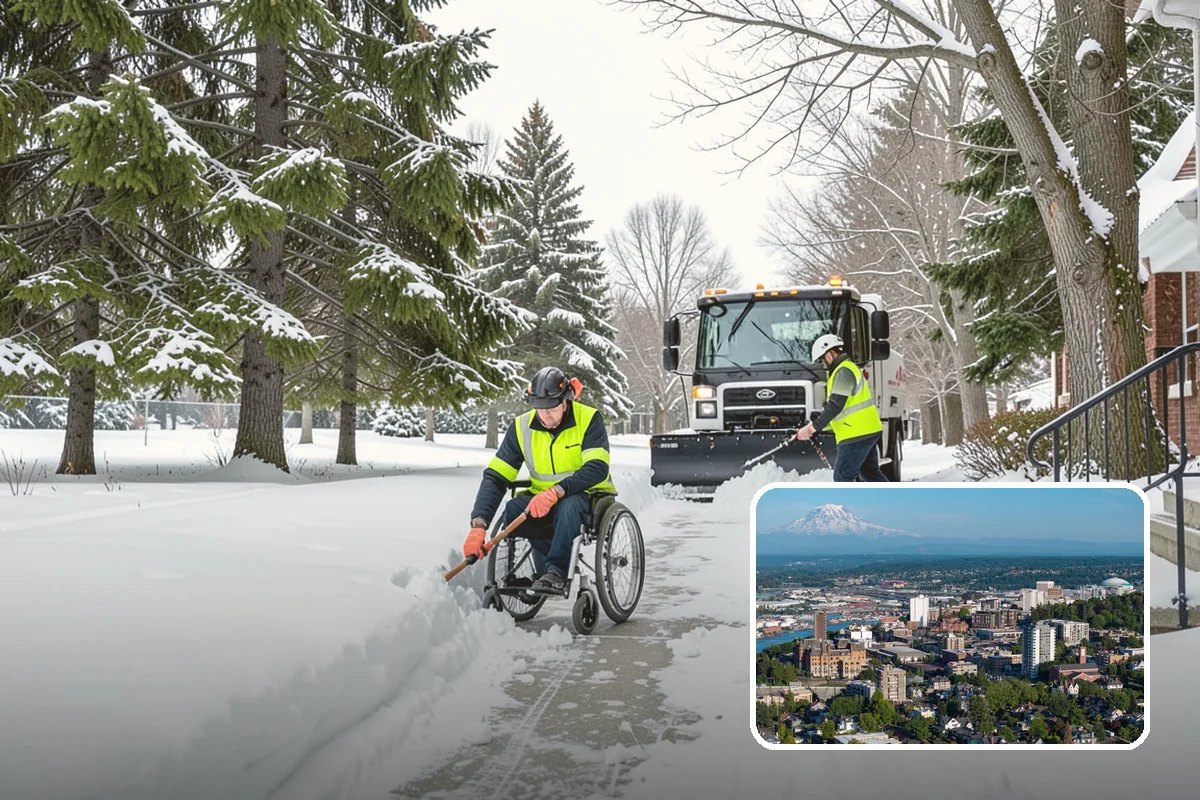 Ice Management Services in Tacoma, Pierce County, WA - Prevents the overnight refreeze that causes most Puget Sound slip-and-fall claims