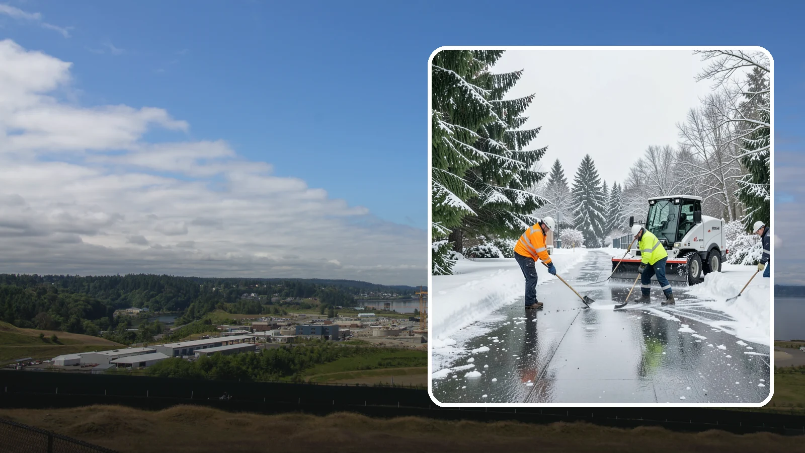 Ice Management Services in University Place, Pierce County, WA - Comprehensive ice management keeps Western Washington properties safe through the freeze-thaw cycles that define our maritime...