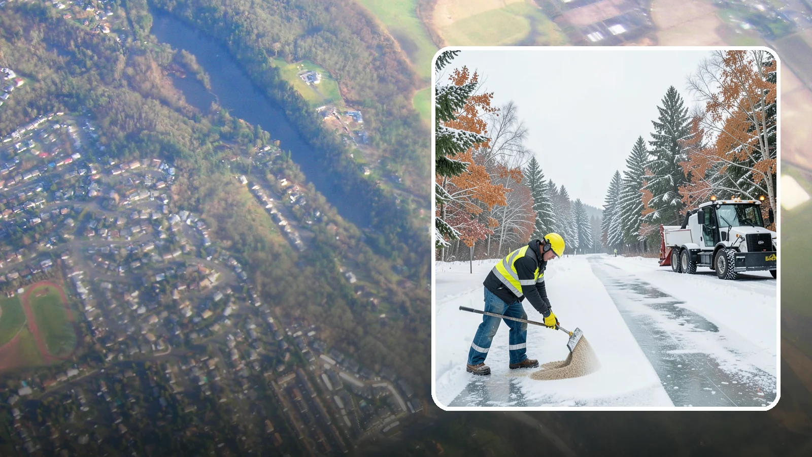 Ice Melt Application in Algona, King County, WA - Ice melt application dissolves stubborn ice on walkways and entrances using blends matched to Western Washington's near-freezing...