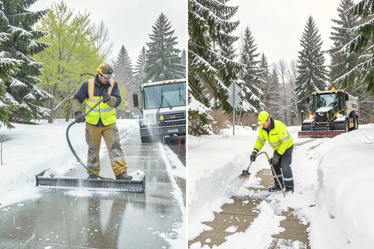 Ice Melt Application in Algona, King County, WA - Match the ice melt blend to the expected overnight low