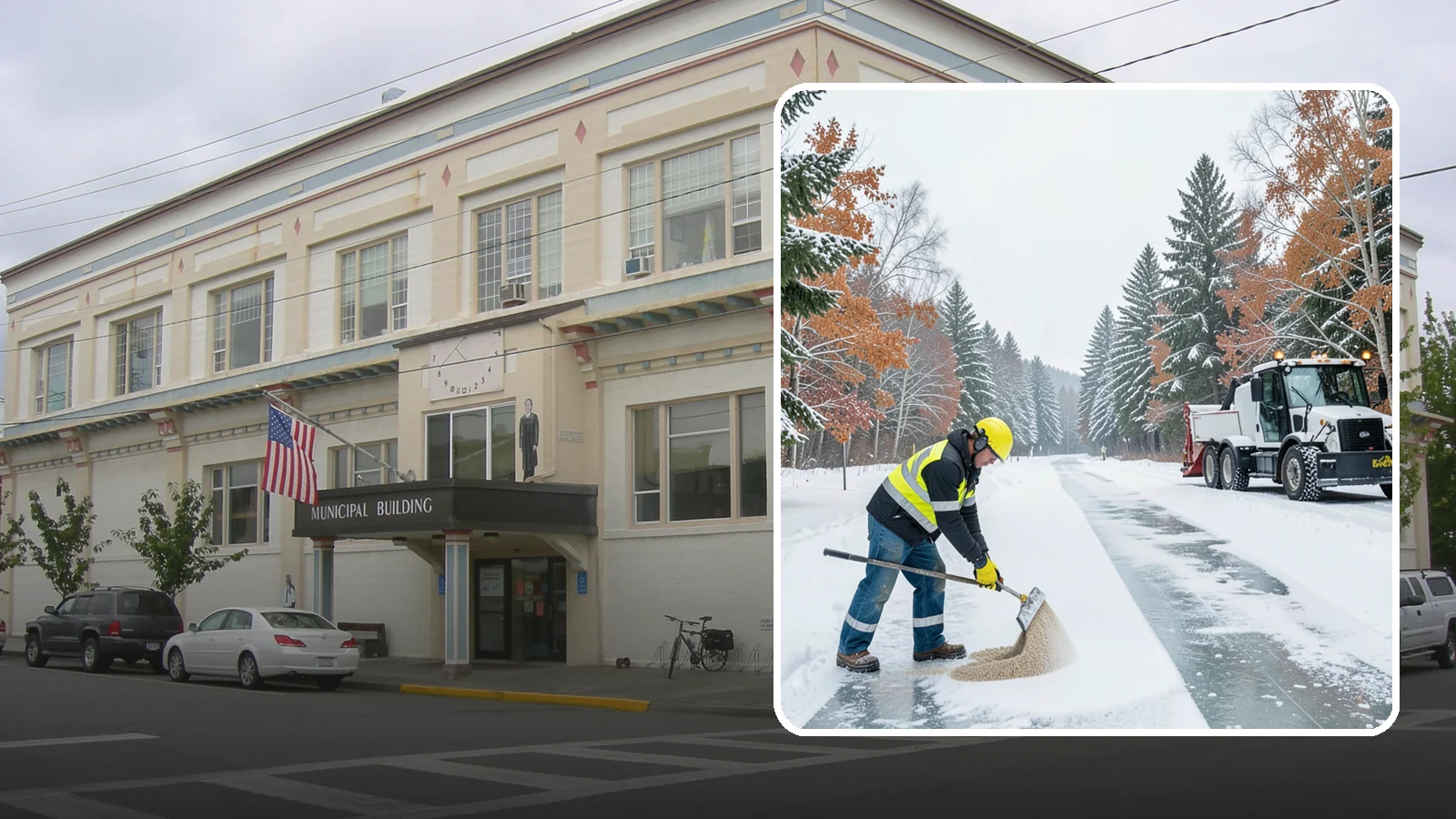 Ice Melt Application in Anacortes, Skagit County, WA - Ice melt application dissolves stubborn ice on walkways and entrances using blends matched to Western Washington's near-freezing...