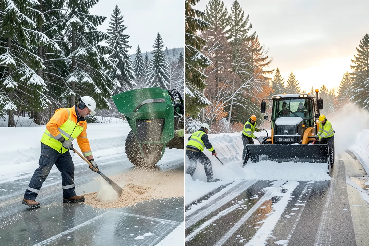 Ice Melt Application in Arlington, Snohomish County, WA - Match the ice melt blend to the expected overnight low