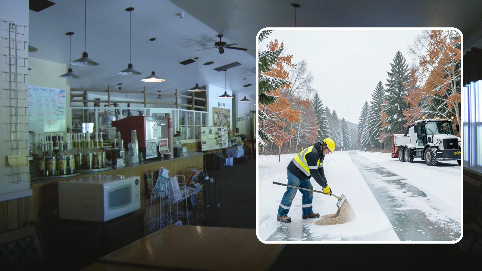 Ice Melt Application in Black Diamond, King County, WA - Ice melt application dissolves stubborn ice on walkways and entrances using blends matched to Western Washington's near-freezing...