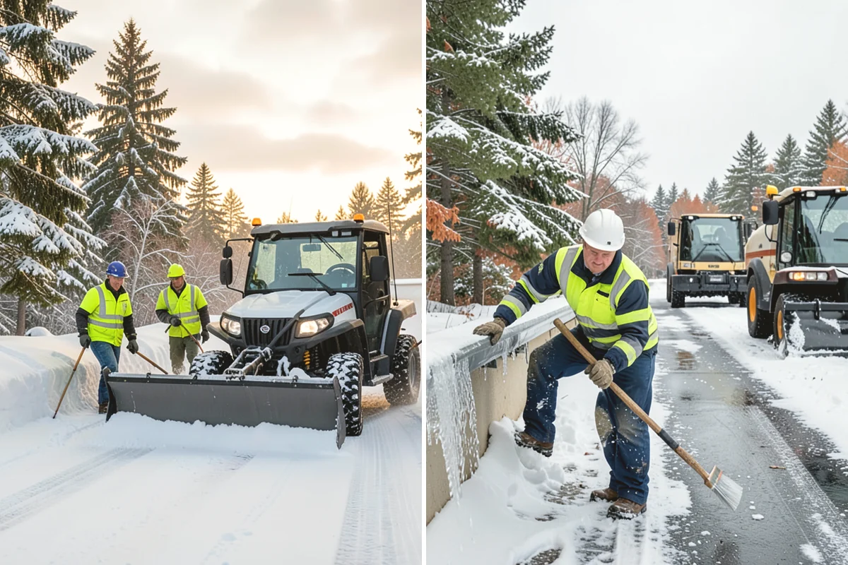Ice Melt Application in Black Diamond, King County, WA - Match the ice melt blend to the expected overnight low