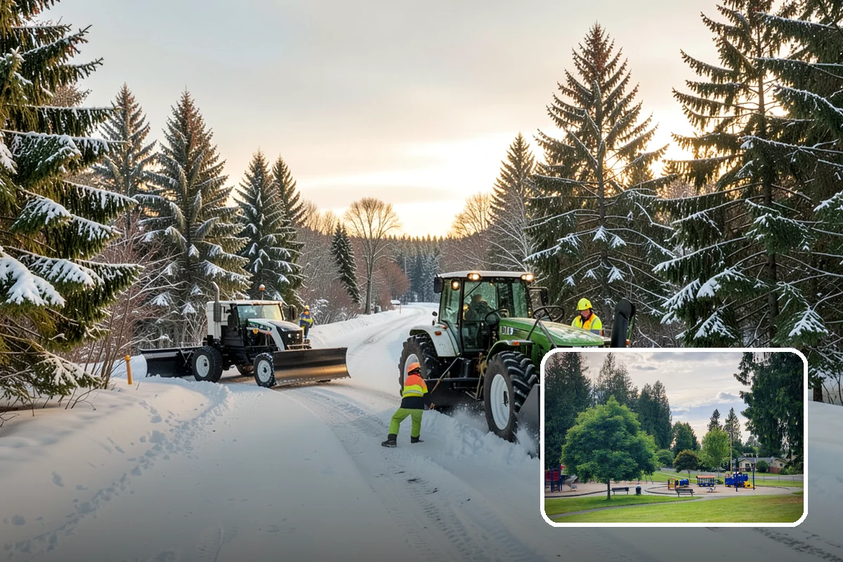 Ice Melt Application in Bonney Lake, Pierce County, WA - Faster contact melt than plain rock salt