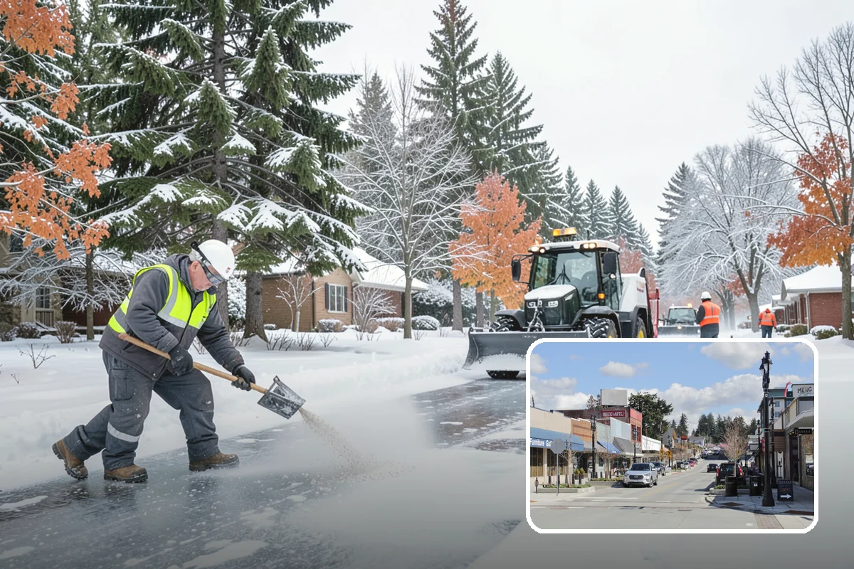 Ice Melt Application in Bothell, King County, WA - Faster contact melt than plain rock salt