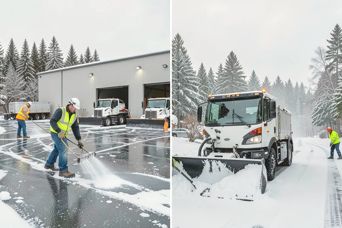 Ice Melt Application in Bothell, King County, WA - Match the ice melt blend to the expected overnight low