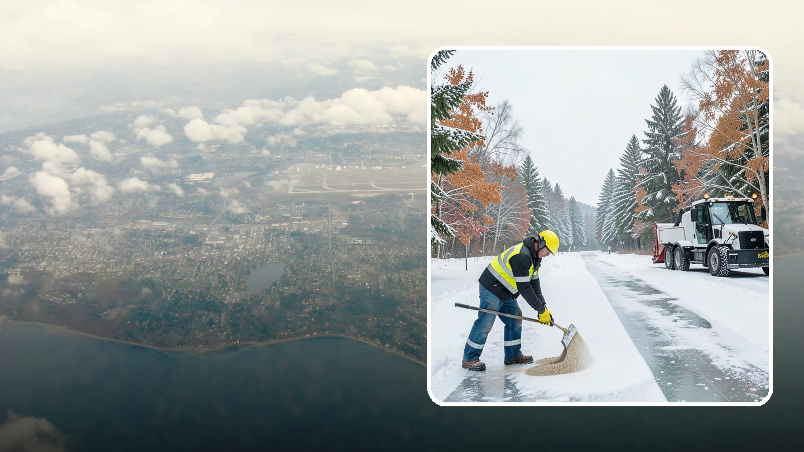 Ice Melt Application in Burien, King County, WA - Ice melt application dissolves stubborn ice on walkways and entrances using blends matched to Western Washington's near-freezing...