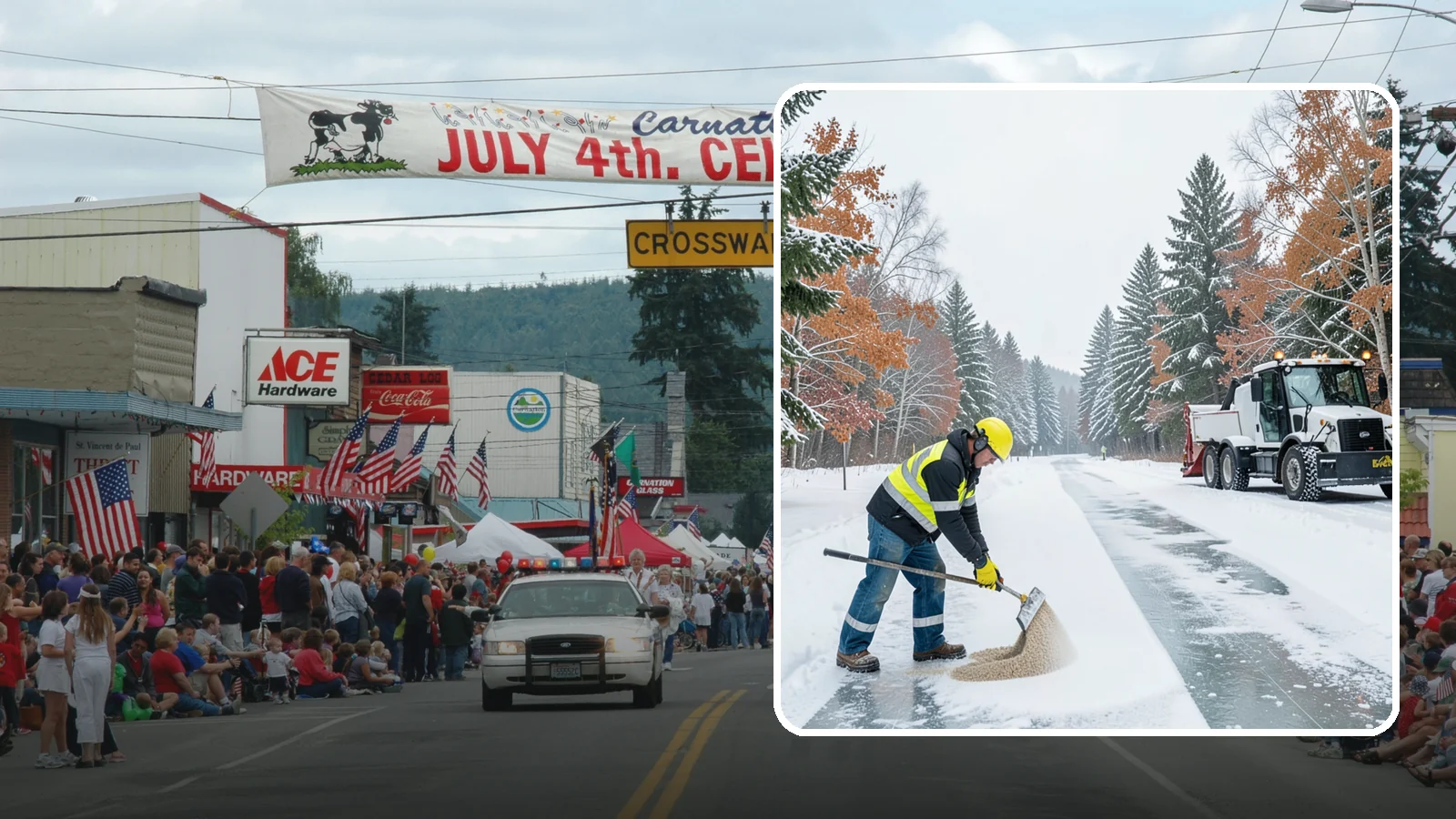 Ice Melt Application in Carnation, King County, WA - Ice melt application dissolves stubborn ice on walkways and entrances using blends matched to Western Washington's near-freezing...