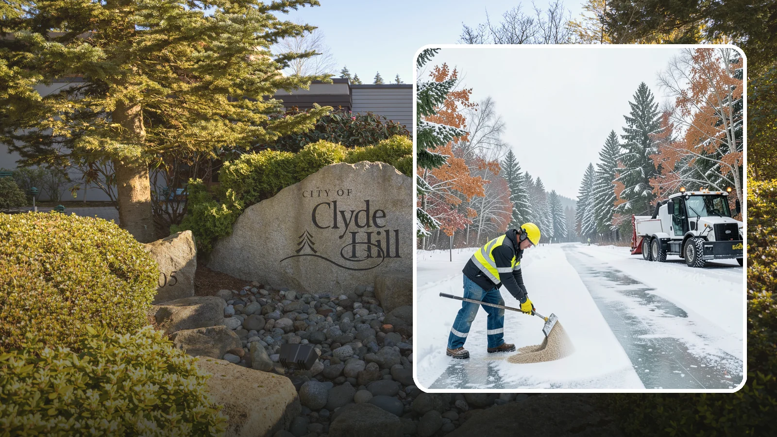 Ice Melt Application in Clyde Hill, King County, WA - Ice melt application dissolves stubborn ice on walkways and entrances using blends matched to Western Washington's near-freezing...