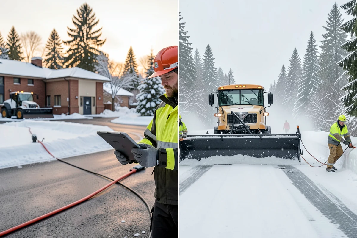 Ice Melt Application in Clyde Hill, King County, WA - Match the ice melt blend to the expected overnight low