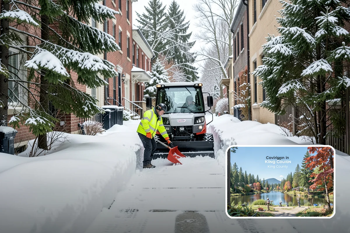 Ice Melt Application in Covington, King County, WA - Faster contact melt than plain rock salt