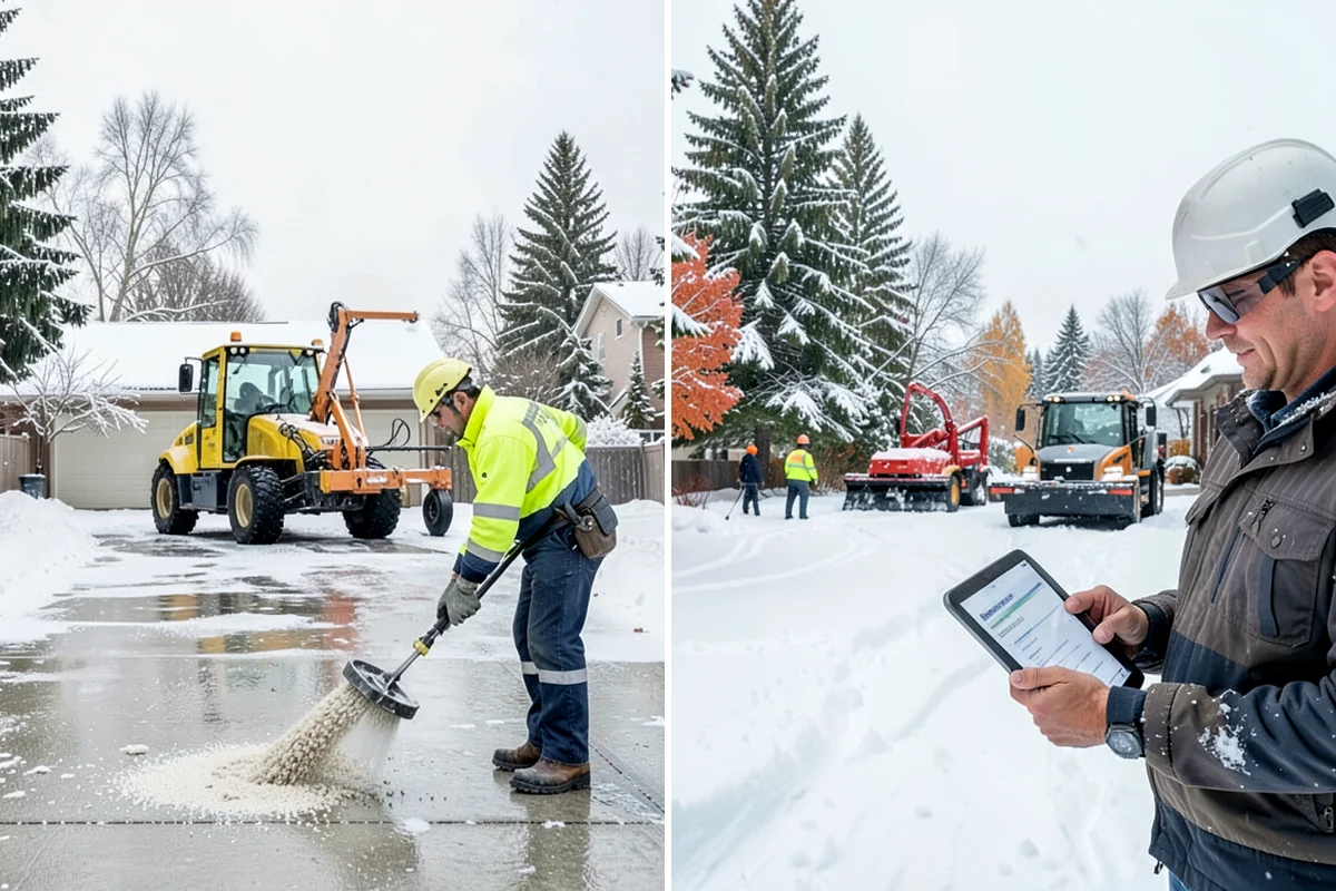 Ice Melt Application in DuPont, Pierce County, WA - Match the ice melt blend to the expected overnight low